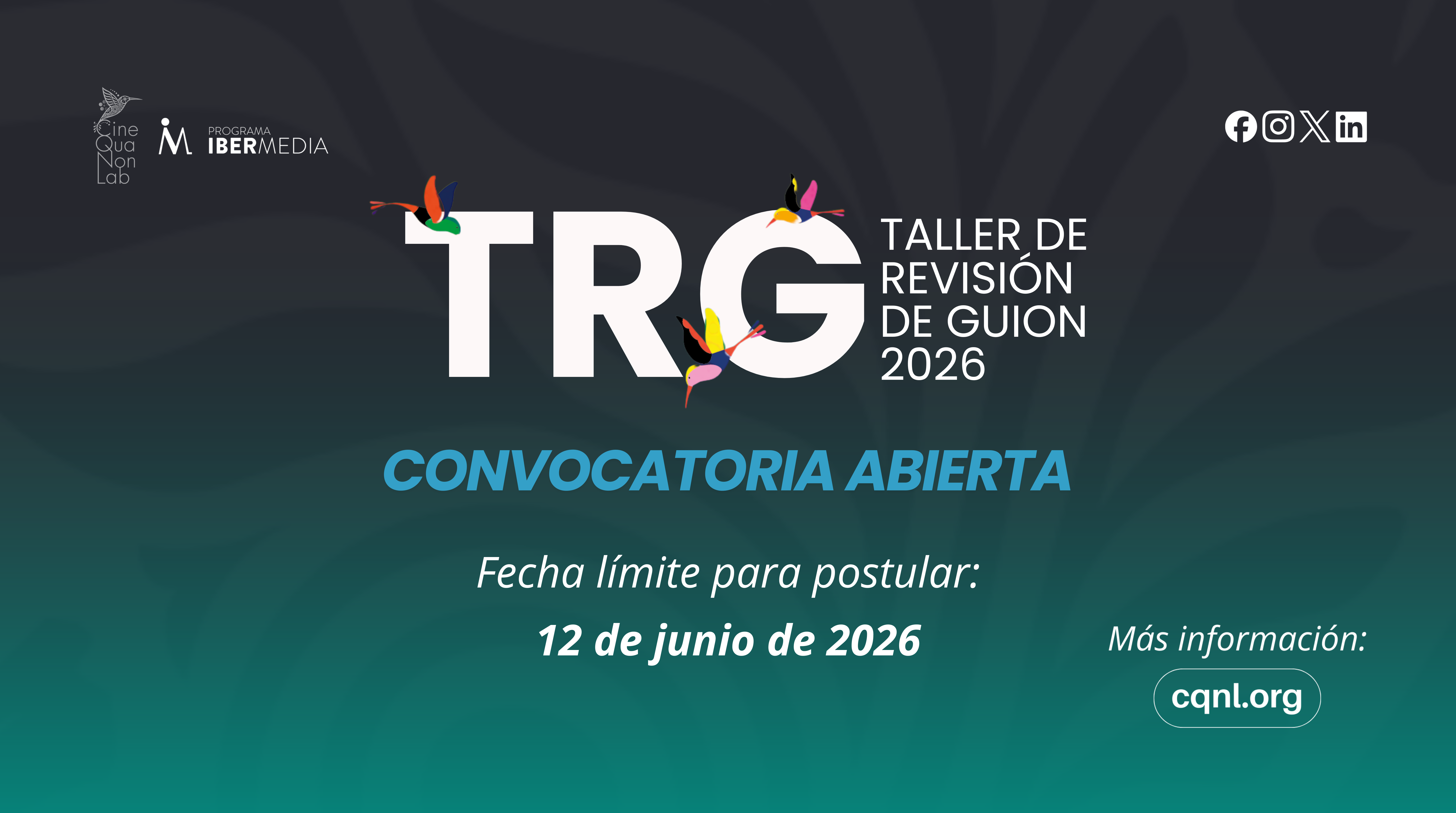Convocatoria abierta: Taller de Revisión de Guion 2026