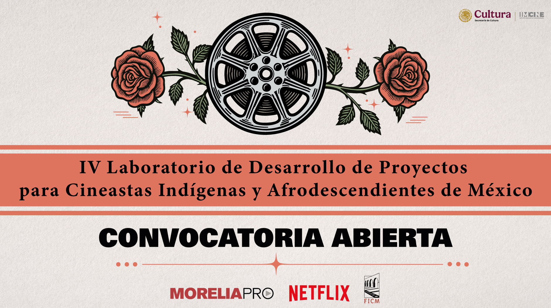 Convocatoria abierta: IV Laboratorio de Desarrollo de Proyectos para Cineastas Indígenas y Afrodescendientes de México - FICM