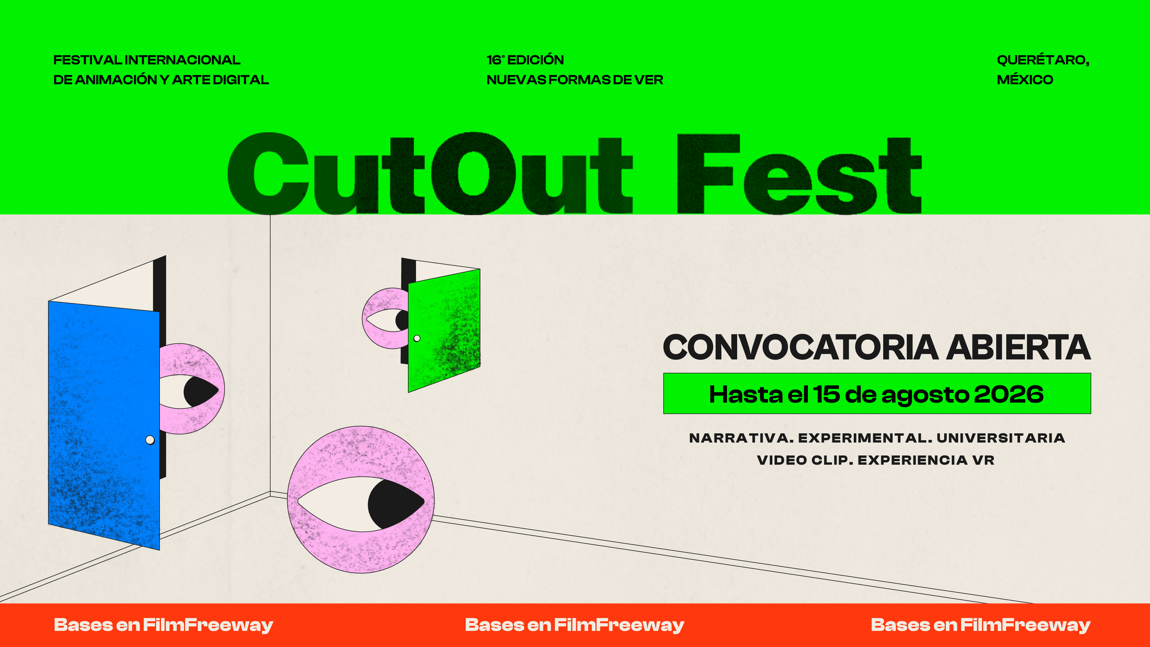Convocatorias abiertas: CutOut Fest - Festival Internacional de Animación y Arte Digital
